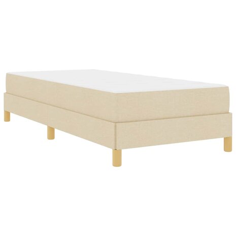 Boxspring bed Crème en bruin 80 x 200 cm 2
