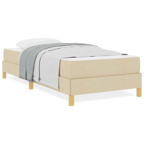 Boxspring bed Crème en bruin 80 x 200 cm 4