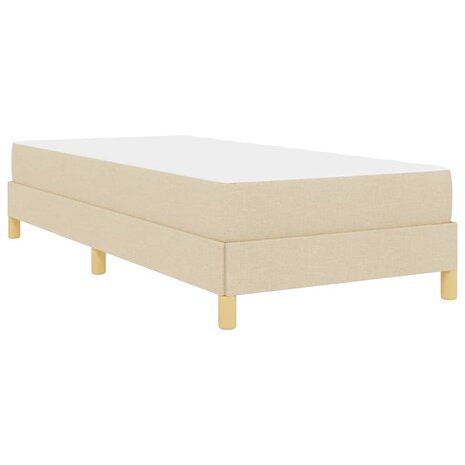 Boxspring bed Crème en bruin 80 x 200 cm 9