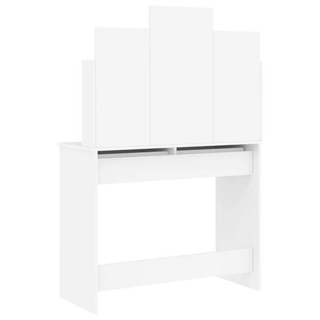 Kaptafel met spiegel 96x39x142 cm wit 7