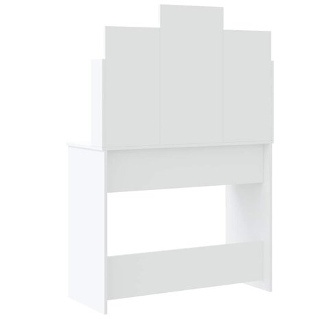 Kaptafel met LED-verlichting 96x40x142 cm wit 5