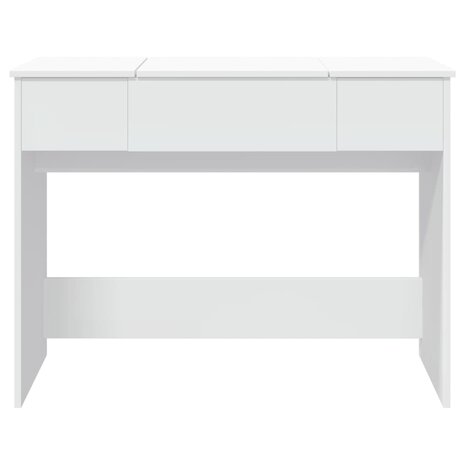 Kaptafel met spiegel 100x45x76 cm wit 5