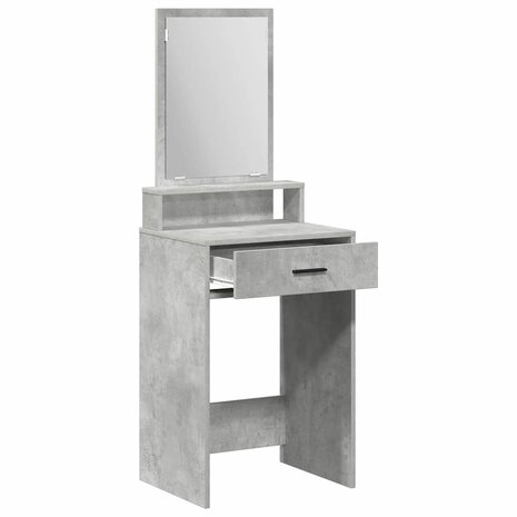 Kaptafel met lade Betongrijs 50 x 41 x 140 cm Bewerkt hout 5