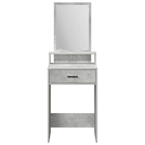 Kaptafel met lade Betongrijs 50 x 41 x 140 cm Bewerkt hout 6
