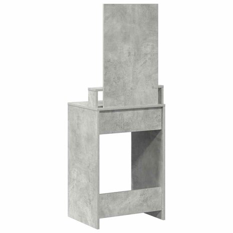 Kaptafel met lade Betongrijs 50 x 41 x 140 cm Bewerkt hout 8