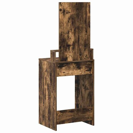 Kaptafel met lade Gerookt eiken 50 x 41 x 140 cm Bewerkt hout 8