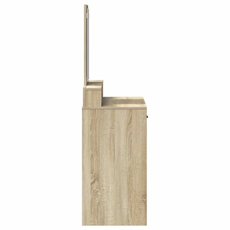 Kaptafel met lade Sonoma Eiken 79 x 41 x 140 cm Bewerkt hout 7