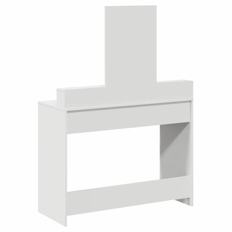 Kaptafel met lade met plank Wit 100 x 41 x 140 cm Bewerkt hout 8