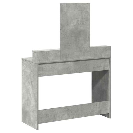 Kaptafel met lade Betongrijs 100 x 41 x 140 cm Bewerkt hout 8