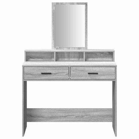 Kaptafel met lade Grijs Sonoma 100 x 41 x 140 cm Bewerkt hout 6
