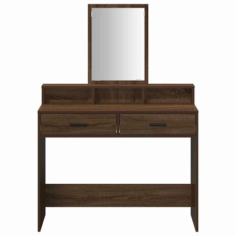 Kaptafel bruin eikenkleur 100 x 41 x 140 cm Bewerkt hout 6