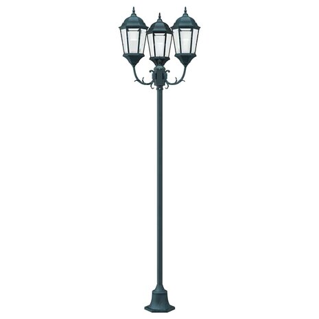 Tuin Lantaarnpaal Donkergroen Aluminium en Glas 4