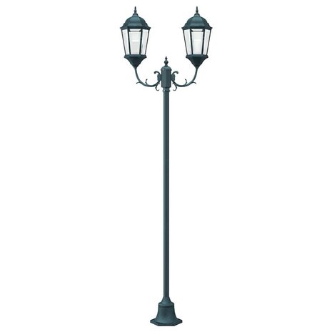Tuin Lantaarnpaal Donkergroen Aluminium en Glas 4