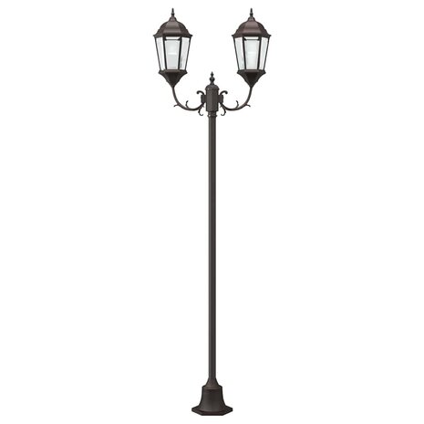 Tuin Lantaarnpaal Brons Aluminium en Glas 4