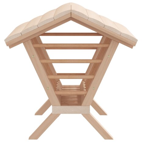 Hooiruif voor konijnen 44x33x33 cm massief vurenhout 5