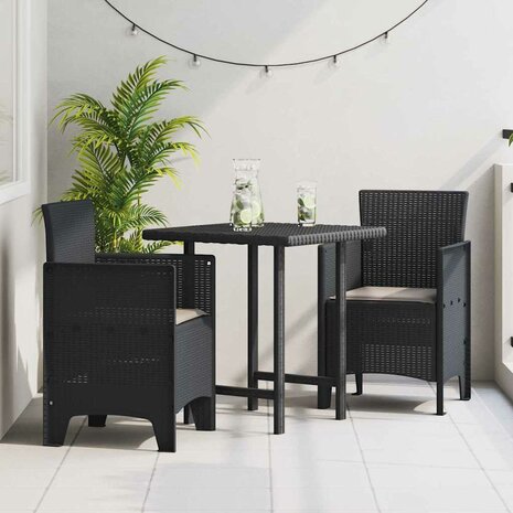 Tuinstoel 2 pcs Antraciet 53 x 49 x 85 cm PP 1