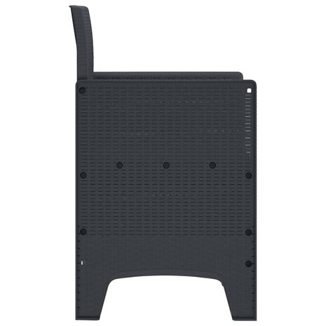 Tuinstoel 2 pcs Antraciet 53 x 49 x 85 cm PP 7