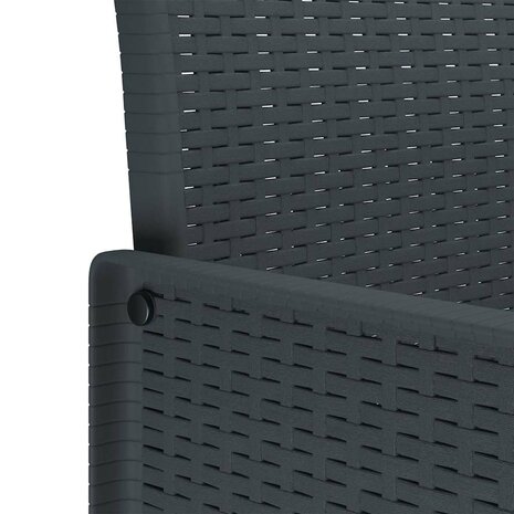 Tuinstoel 2 pcs Antraciet 53 x 49 x 85 cm PP 9
