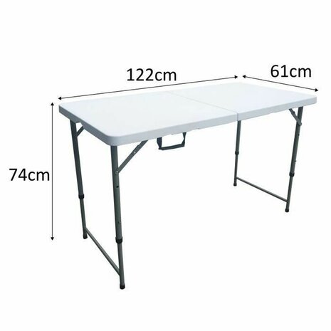 Picknicktafel 122 x 61 x 74 cm 4