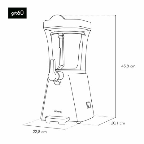 IJsmaker H.Koenig GTR60 20 W Zwart 1 L 6