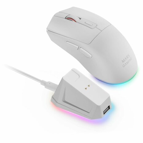 Gaming muis Mars Gaming MMT3W Wit 5