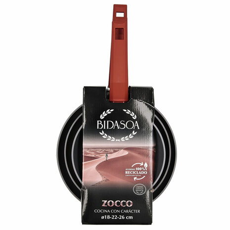 Pannenset Bidasoa Zocco Grijs Terra cotta Metaal 3 Onderdelen 7