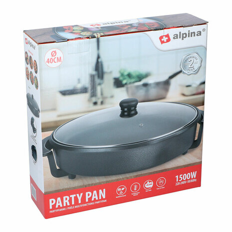 Multifunctionele Elektrische Kookpot Alpina Ø 40 cm Glas 5