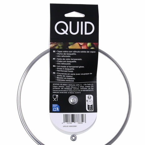 Pannedeksel Quid Renova Transparant Glas Ø 18 cm (6 Stuks) 8