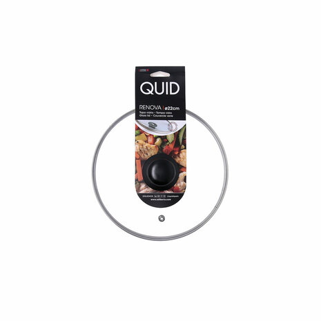 Pannedeksel Quid Renova Transparant Glas Ø 22 cm (6 Stuks) 6