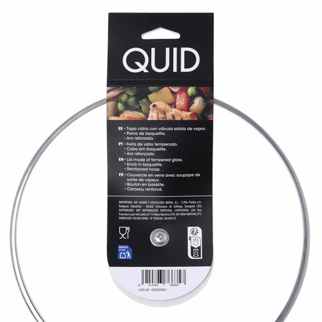 Pannedeksel Quid Renova Transparant Glas Ø 24 cm (6 Stuks) 8