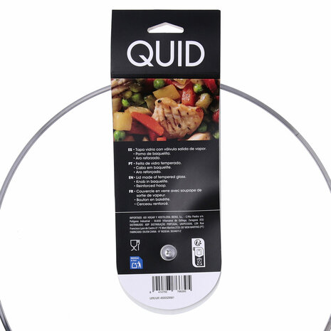 Pannedeksel Quid Renova Transparant Glas Ø 32 cm (6 Stuks) 8