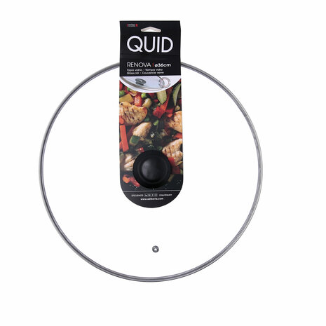 Pannedeksel Quid Renova Transparant Glas Ø 36 cm (6 Stuks) 6