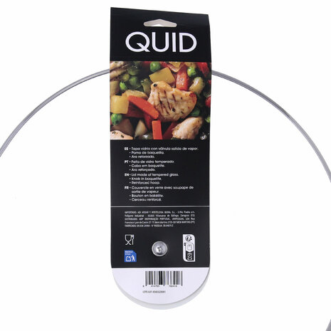 Pannedeksel Quid Renova Transparant Glas Ø 36 cm (6 Stuks) 8