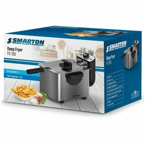 Frituurpan Smarton Grijs 1 kg 3 L 4