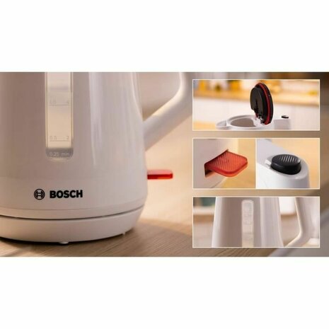 Waterkoker BOSCH TWK1M121 Wit Plastic 2400 W 1,7 L (1 Stuks) 5