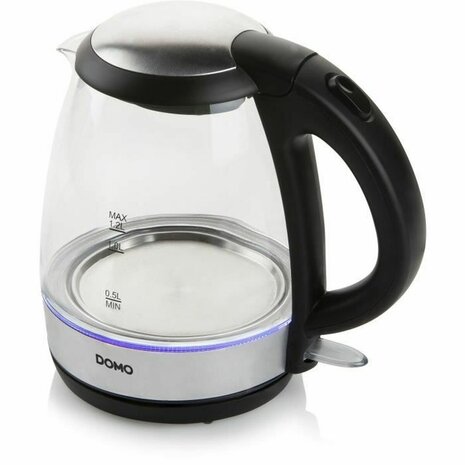 Waterkoker DOMO DO9218WK Zilverkleurig Roestvrij staal Kristal 2200 W 1,2 L 1
