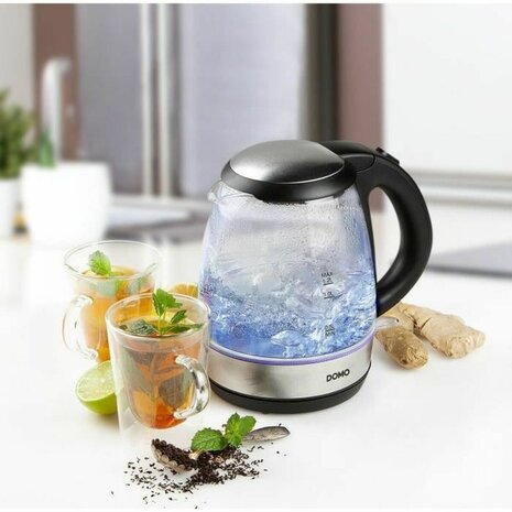 Waterkoker DOMO DO9218WK Zilverkleurig Roestvrij staal Kristal 2200 W 1,2 L 4