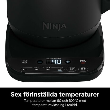 Waterkoker NINJA KT200EU Zwart Roestvrij staal 3000 W 1,7 L 5