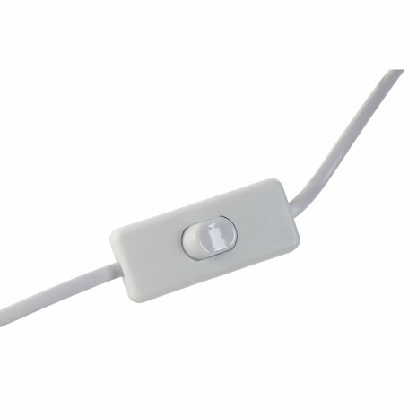 Bureaulamp Home ESPRIT Wit Beige Metaal Porselein 20 W 220 V 17,5 x 17,5 x 35 cm (2 Stuks) 4