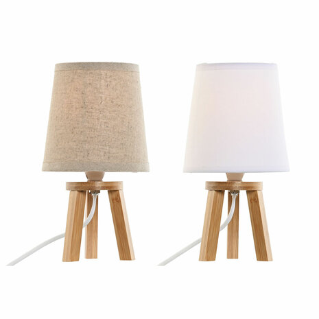 Bureaulamp Home ESPRIT Bruin 13 x 13 x 24 cm (2 Stuks) 3