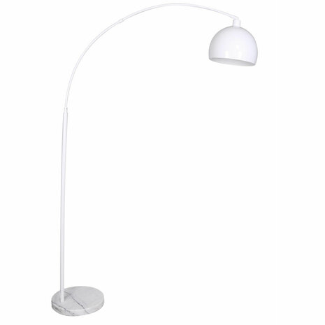 Vloerlamp DKD Home Decor 36 x 110 x 195 cm Metaal Wit Marmer 220 V 50 W 60 W 1