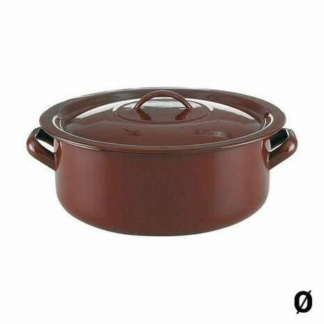 Kookpot met Deksel Quid Classic Bruin Geëmailleerd Staal 1