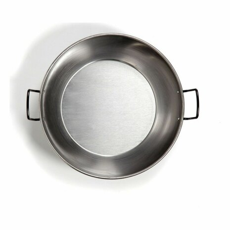 Diepe Pan met Handvat Vaello Gepolijst Staal (Ø 38 cm) 2