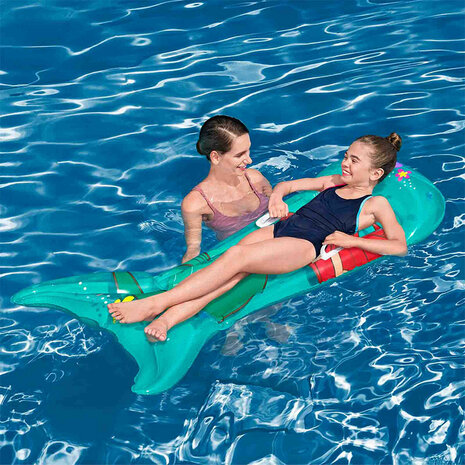 Bestway Luchtbed Disney Zeemeermin Met Handvatten 158x81 cm +6 Jaar Tuin 09108 3