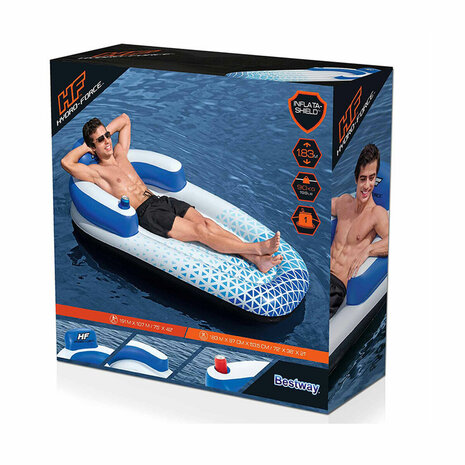 Bestway Opblaasbare Stoel Ligstoel Hydro-Force 191x107 cm Strand en Zwembad 43533 2