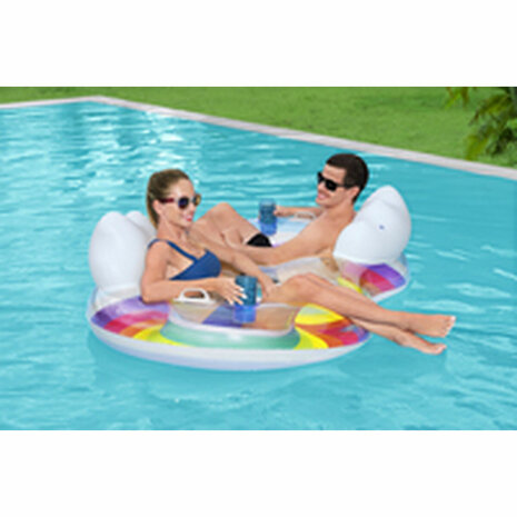 Bestway Opblaasbaar Rad met Handgrepen en Rugleuning 186x116 cm Strand en Zwembad 43648 8