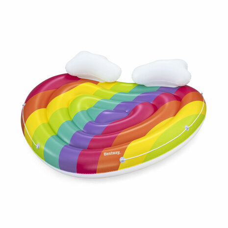 Bestway Opblaasbaar Drijvend Eiland Regenboog 175x163 cm Strand en Zwembad 43722 4