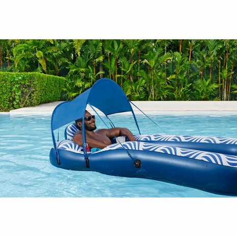 Bestway Luchtbed met Zonnescherm Comfort Plush 198x112 cm Strand en Zwembad 43732 6