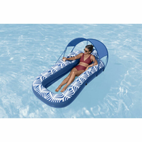 Bestway Luchtbed met Zonnescherm Comfort Plush 198x112 cm Strand en Zwembad 43732 7
