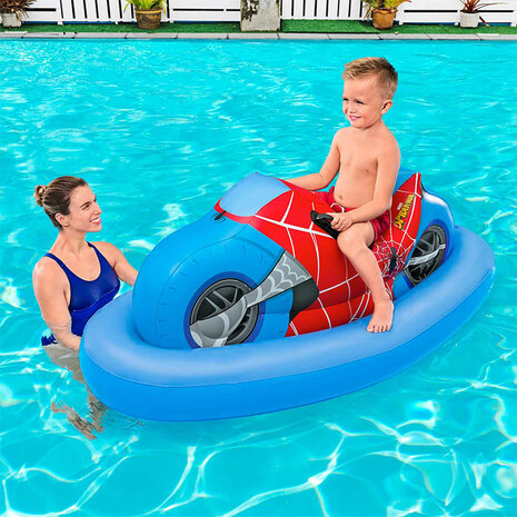 Bestway Opblaasbare Spiderman Motorfiguur 170x84 cm +3 Jaar Strand en Zwembad 98794 3
